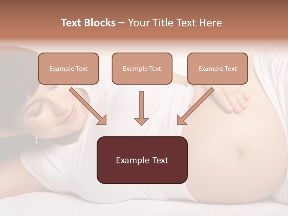 Isolated Feminine Navel PowerPoint Template