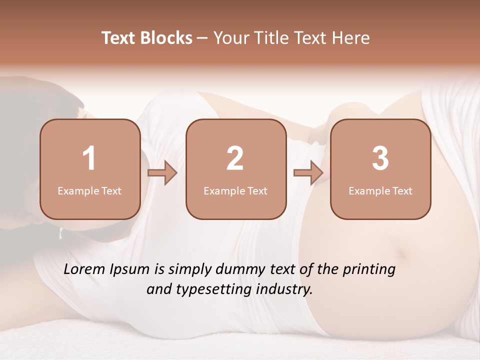 Isolated Feminine Navel PowerPoint Template