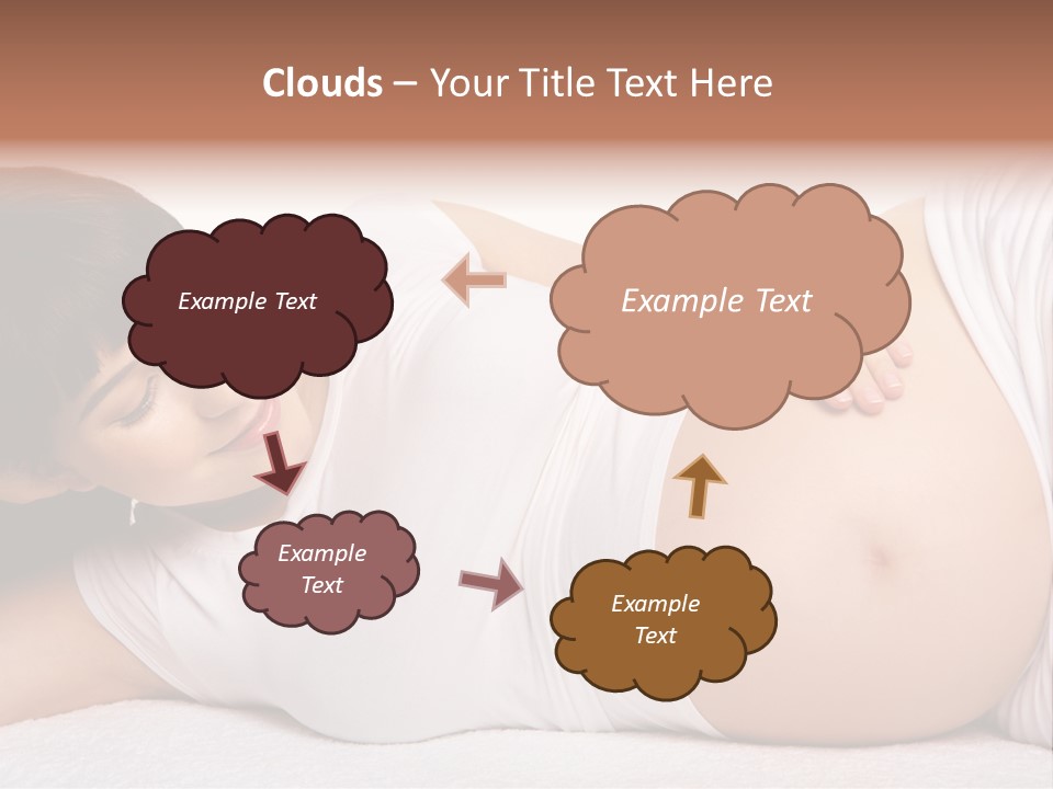 Isolated Feminine Navel PowerPoint Template