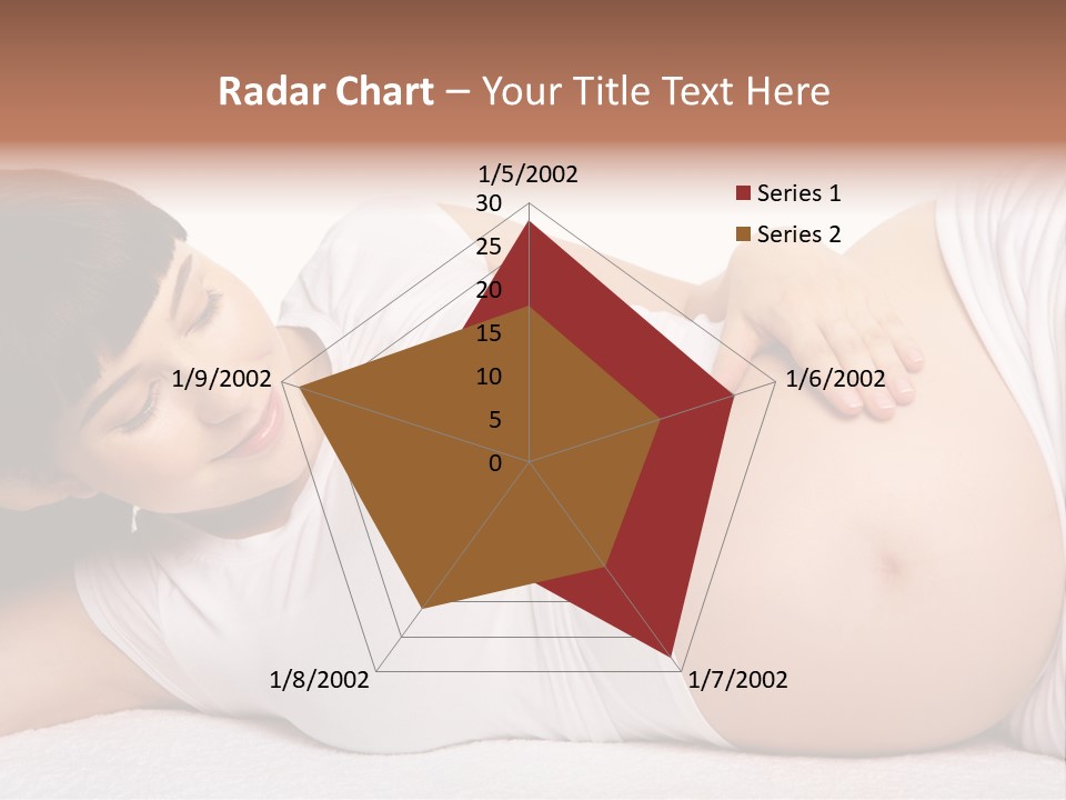 Isolated Feminine Navel PowerPoint Template