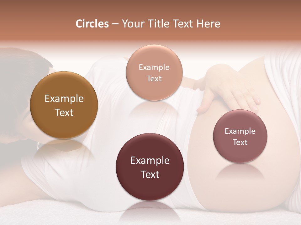 Isolated Feminine Navel PowerPoint Template