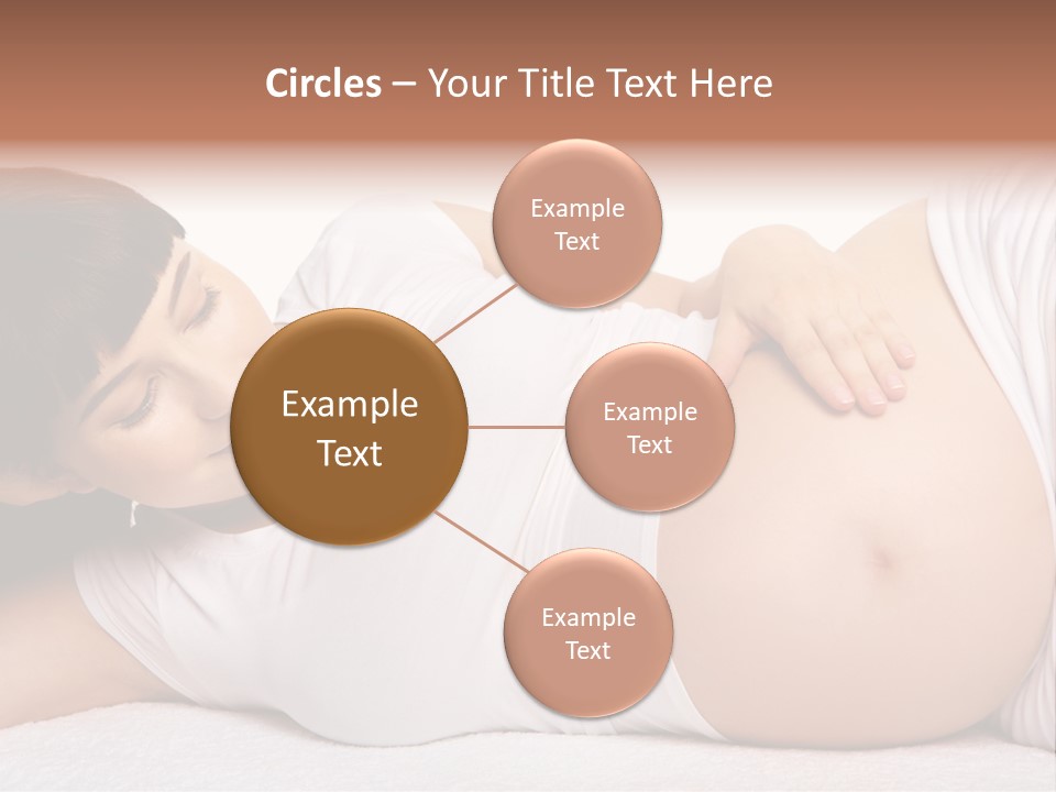 Isolated Feminine Navel PowerPoint Template