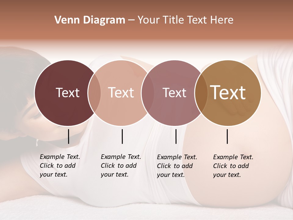 Isolated Feminine Navel PowerPoint Template