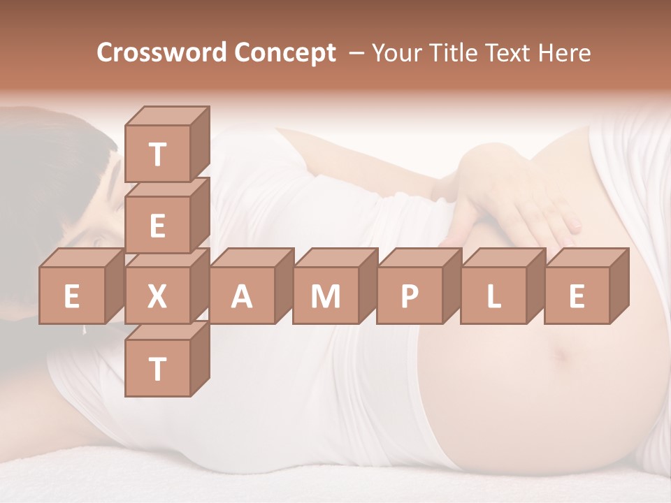 Isolated Feminine Navel PowerPoint Template