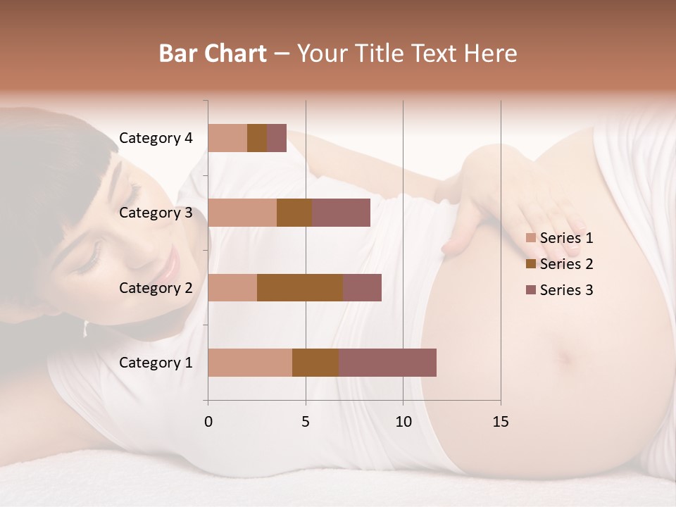 Isolated Feminine Navel PowerPoint Template