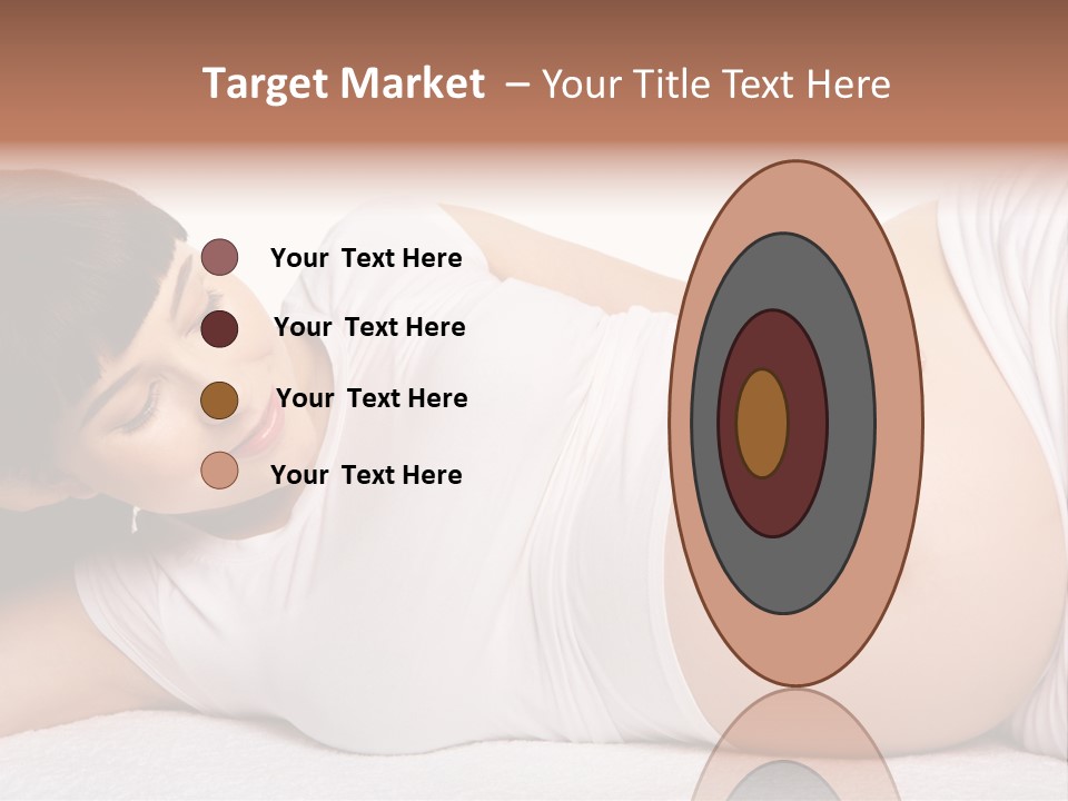 Isolated Feminine Navel PowerPoint Template