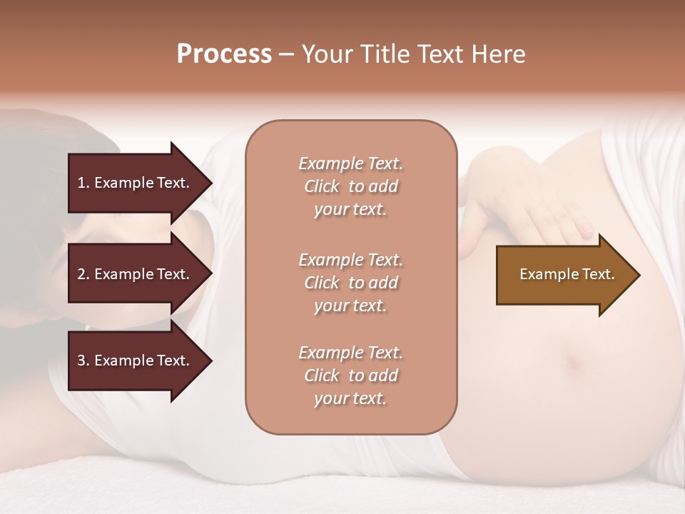 Isolated Feminine Navel PowerPoint Template