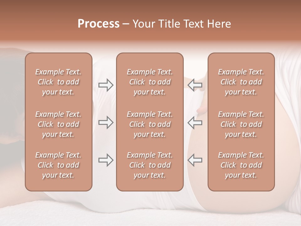 Isolated Feminine Navel PowerPoint Template
