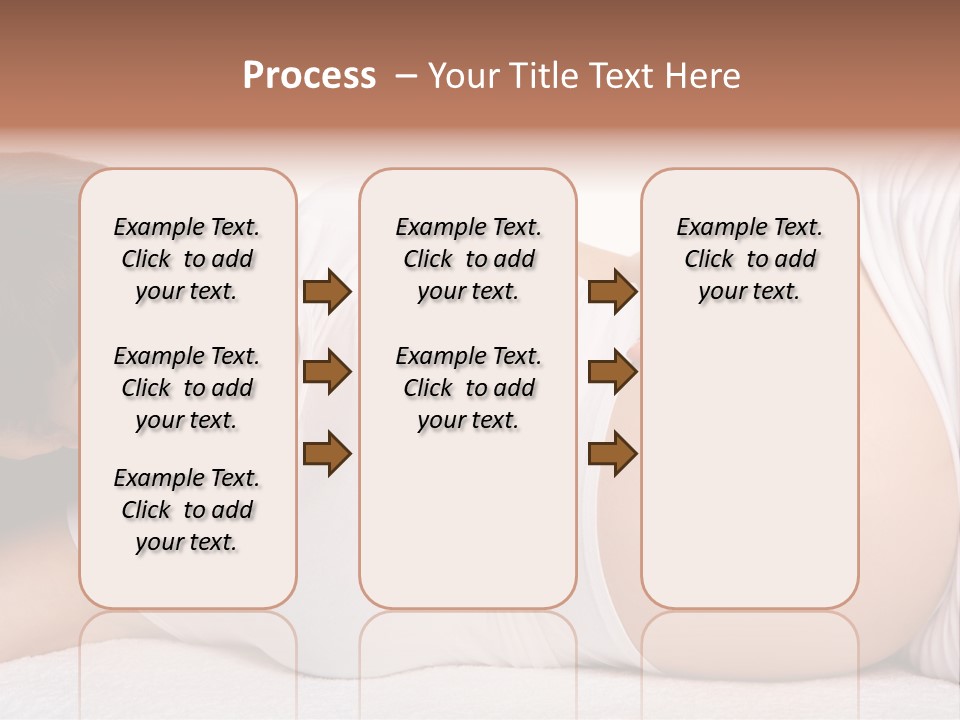 Isolated Feminine Navel PowerPoint Template