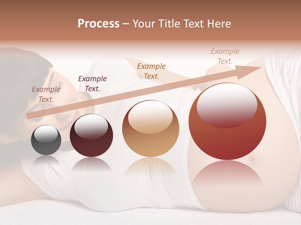 Isolated Feminine Navel PowerPoint Template