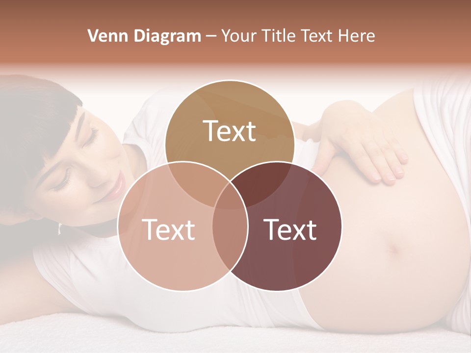 Isolated Feminine Navel PowerPoint Template