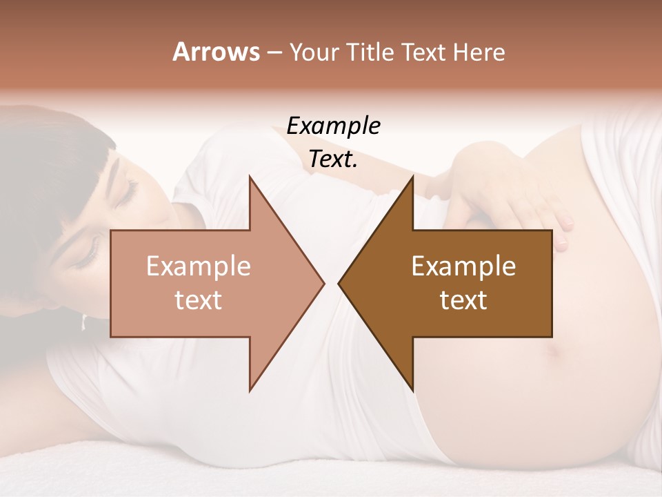 Isolated Feminine Navel PowerPoint Template