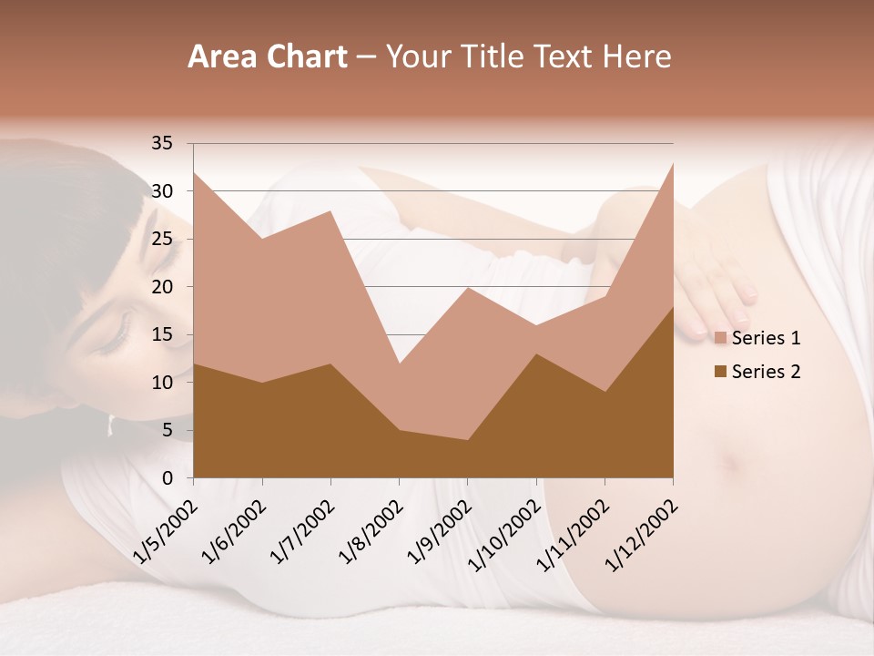 Isolated Feminine Navel PowerPoint Template