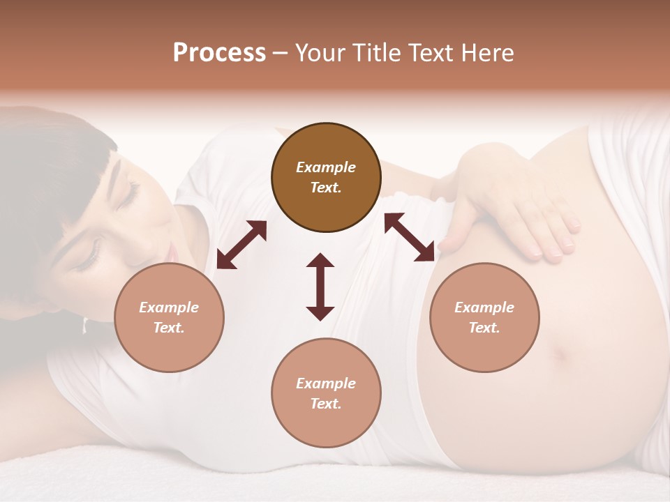 Isolated Feminine Navel PowerPoint Template