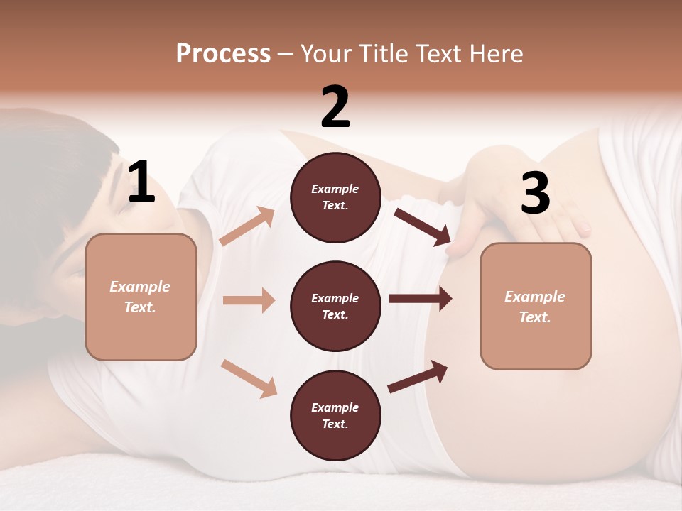 Isolated Feminine Navel PowerPoint Template