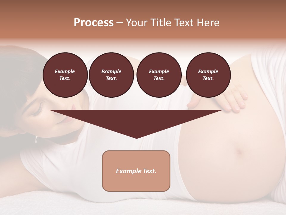 Isolated Feminine Navel PowerPoint Template
