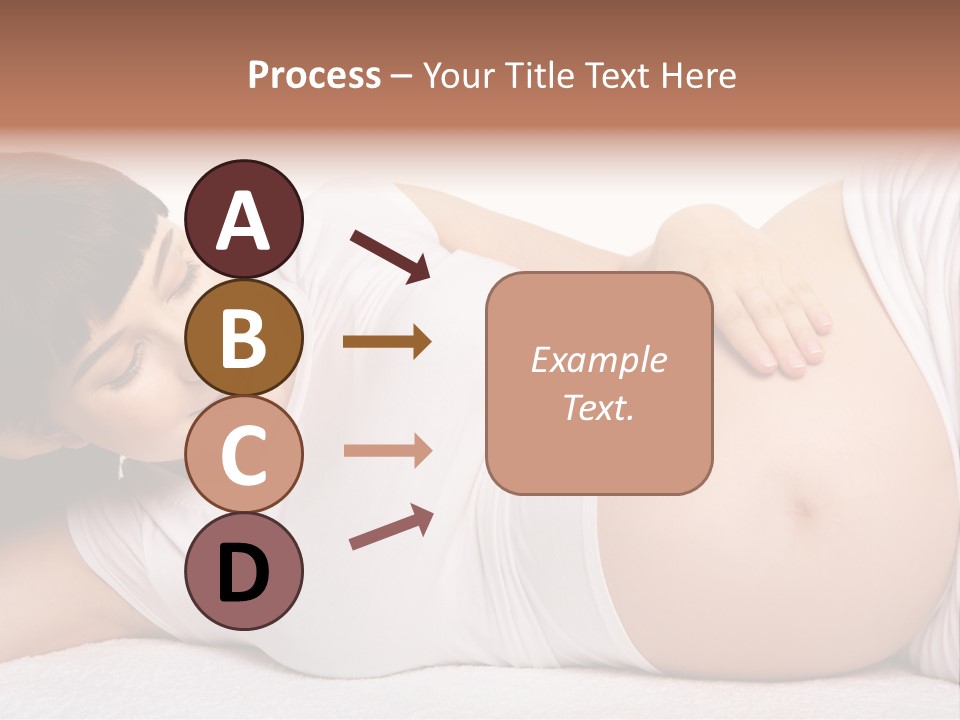 Isolated Feminine Navel PowerPoint Template