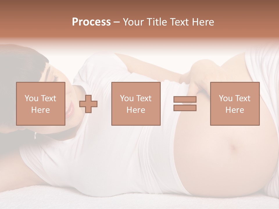 Isolated Feminine Navel PowerPoint Template