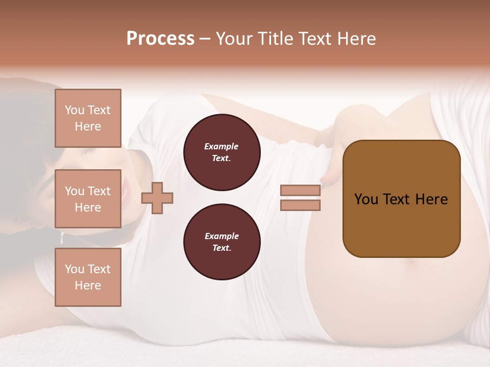 Isolated Feminine Navel PowerPoint Template