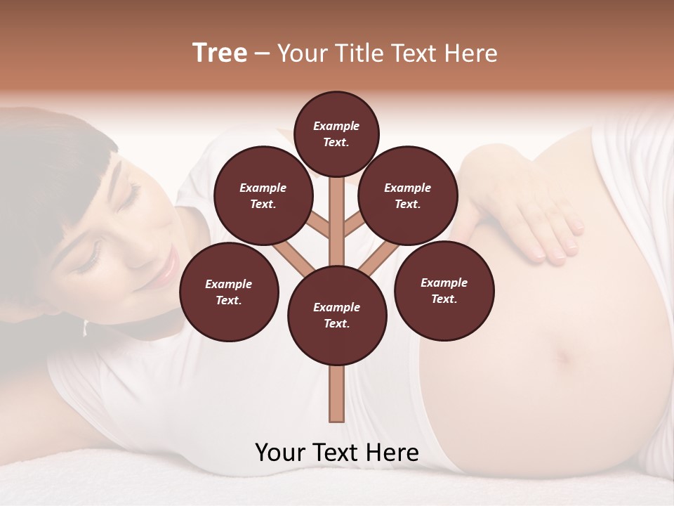 Isolated Feminine Navel PowerPoint Template