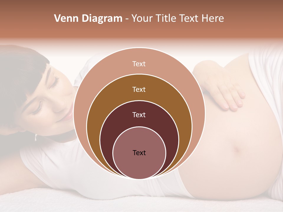 Isolated Feminine Navel PowerPoint Template