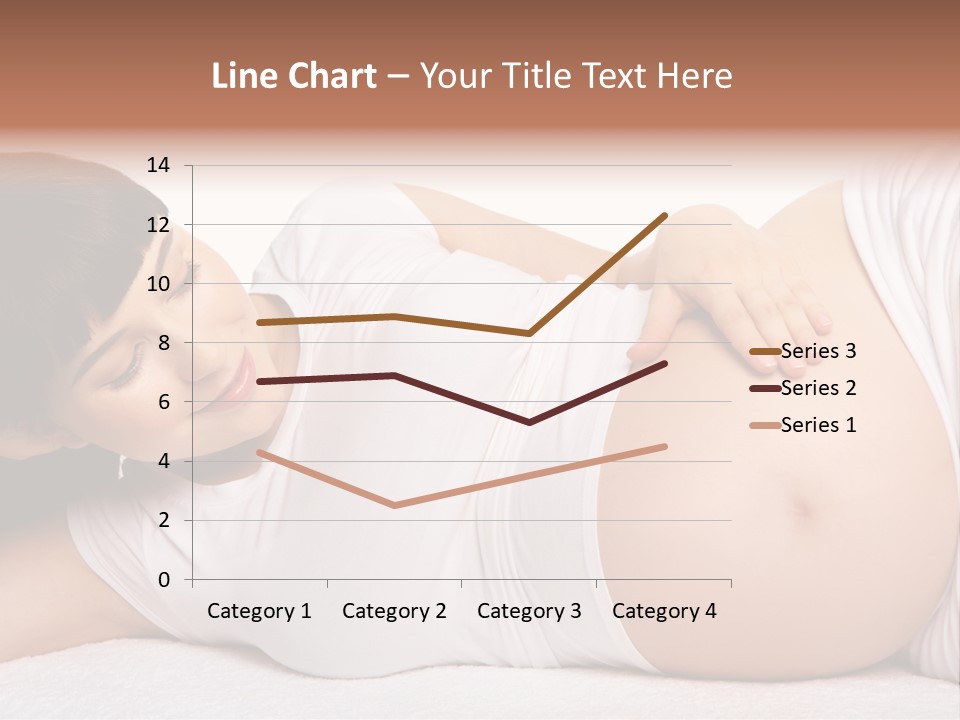 Isolated Feminine Navel PowerPoint Template