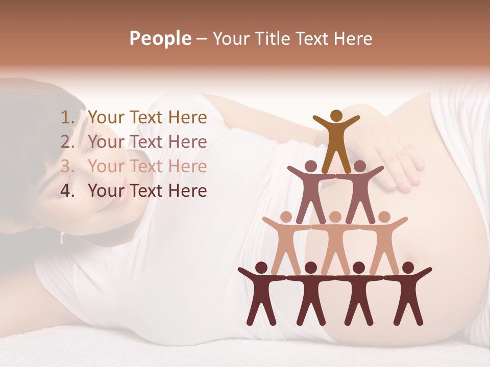 Isolated Feminine Navel PowerPoint Template