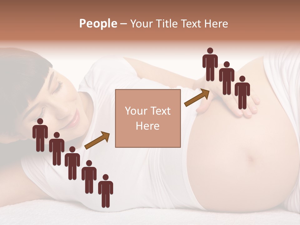 Isolated Feminine Navel PowerPoint Template