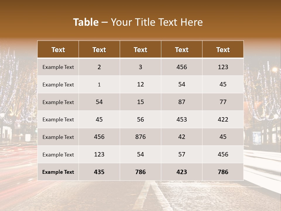 Champs Night Visit PowerPoint Template