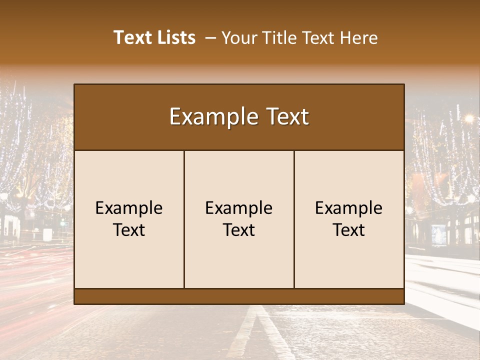 Champs Night Visit PowerPoint Template