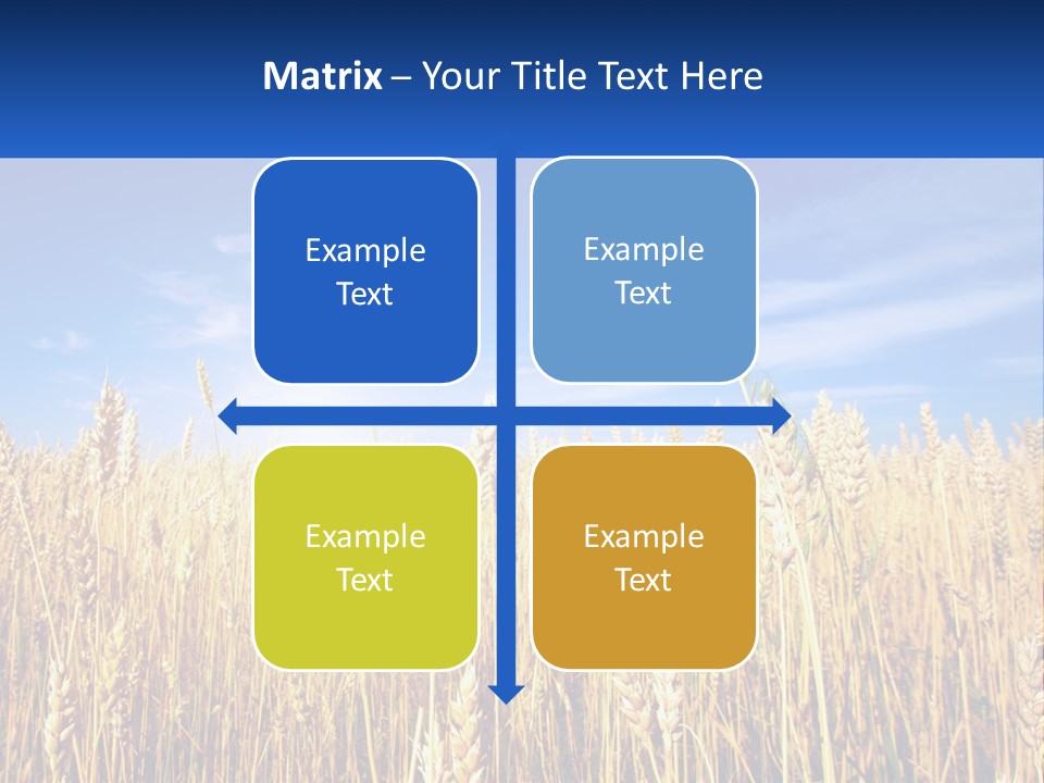 Farmland Blue Sky PowerPoint Template