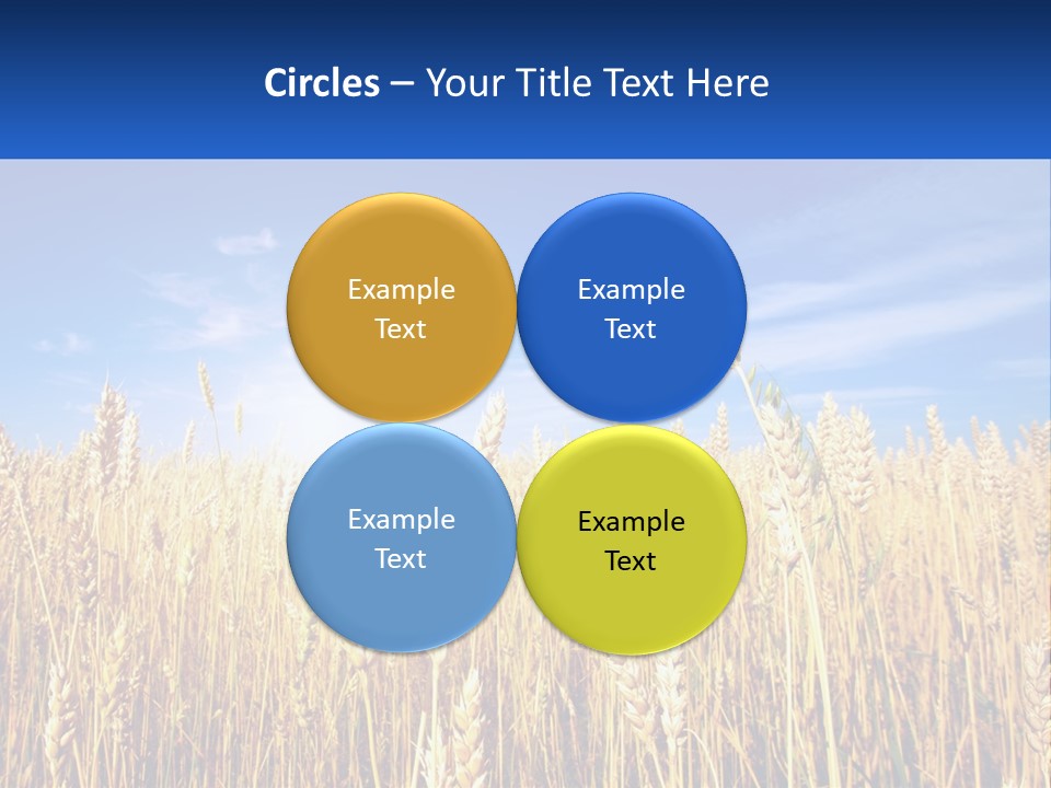 Farmland Blue Sky PowerPoint Template