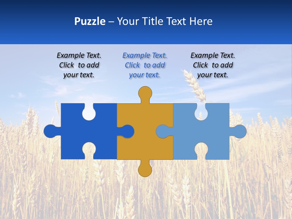 Farmland Blue Sky PowerPoint Template