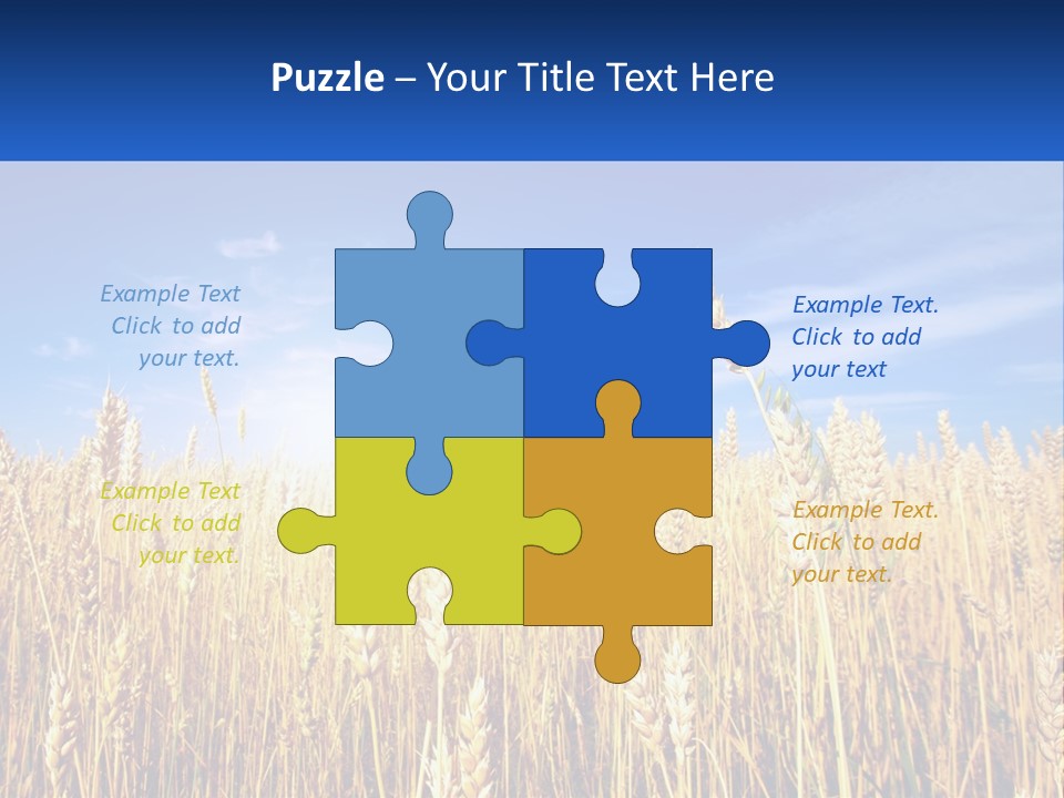 Farmland Blue Sky PowerPoint Template