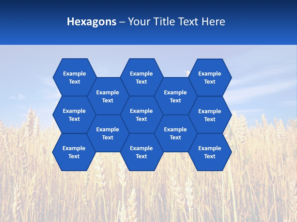 Farmland Blue Sky PowerPoint Template