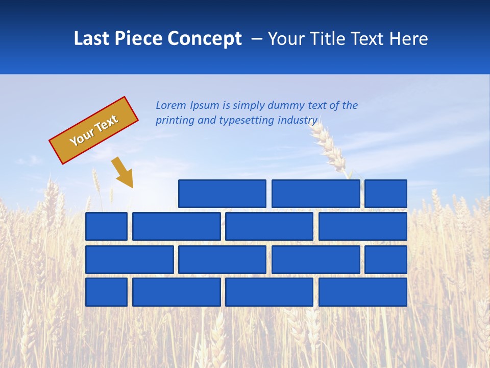 Farmland Blue Sky PowerPoint Template