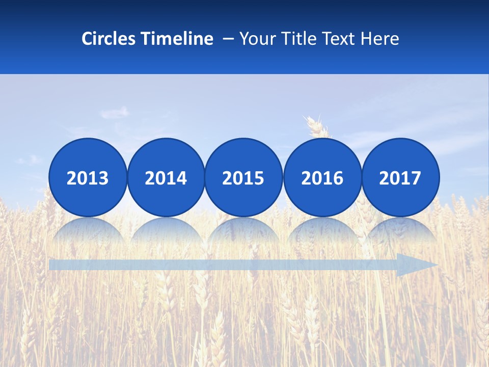 Farmland Blue Sky PowerPoint Template