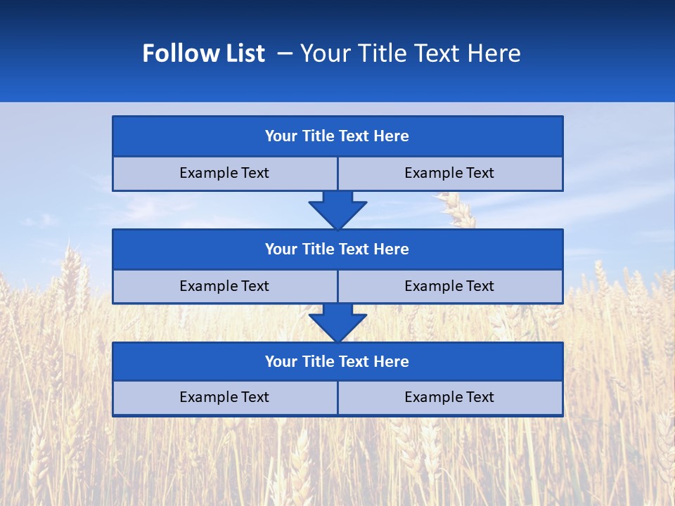 Farmland Blue Sky PowerPoint Template