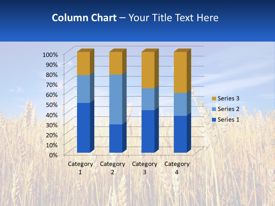 Farmland Blue Sky PowerPoint Template