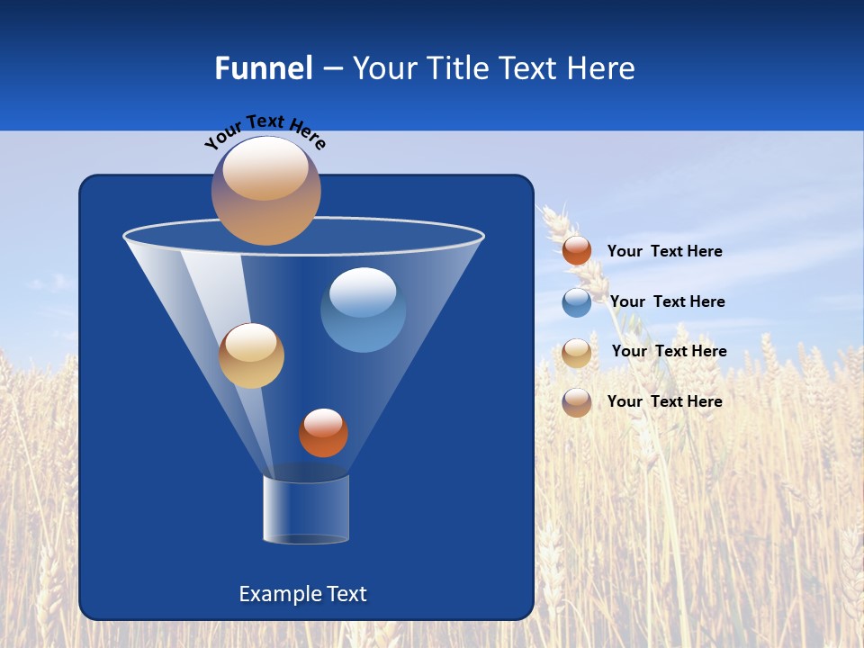 Farmland Blue Sky PowerPoint Template