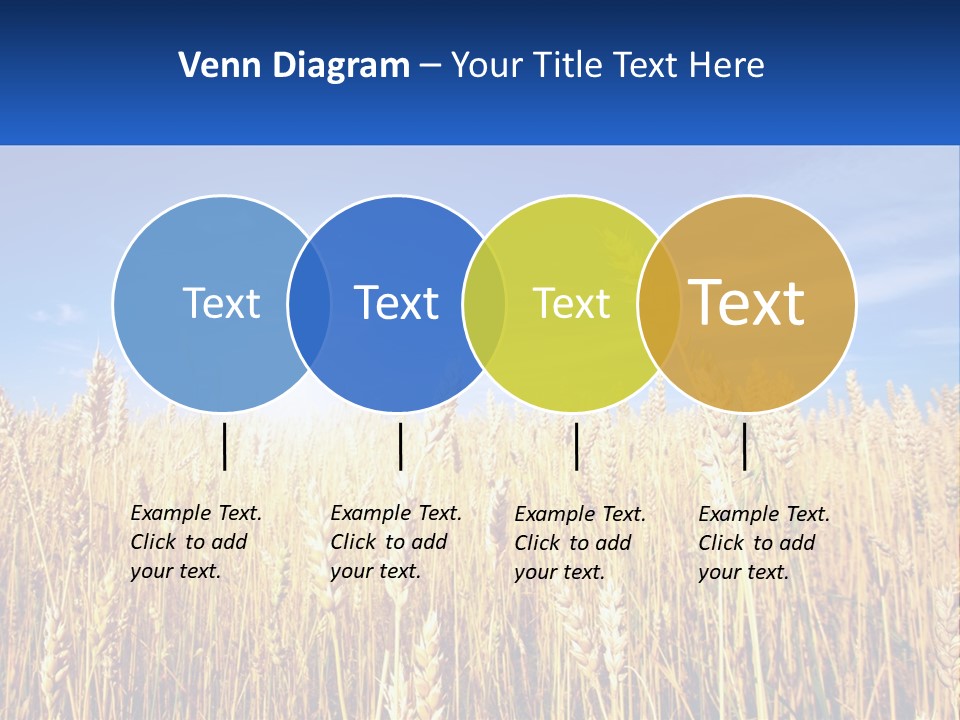Farmland Blue Sky PowerPoint Template