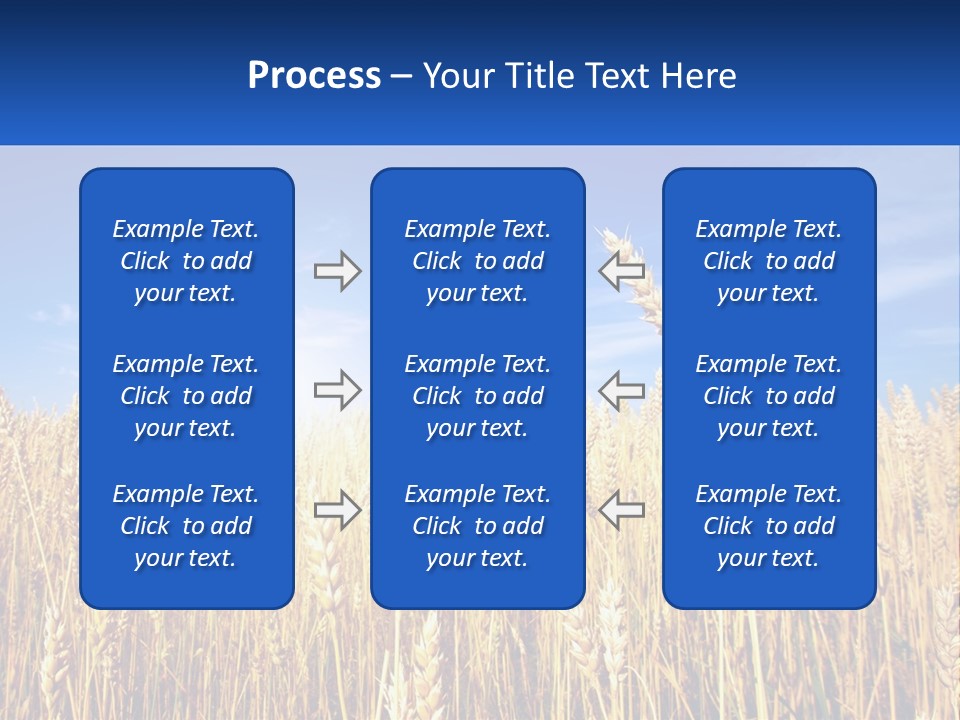 Farmland Blue Sky PowerPoint Template