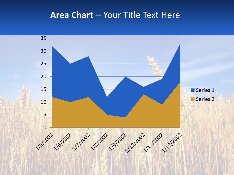 Farmland Blue Sky PowerPoint Template
