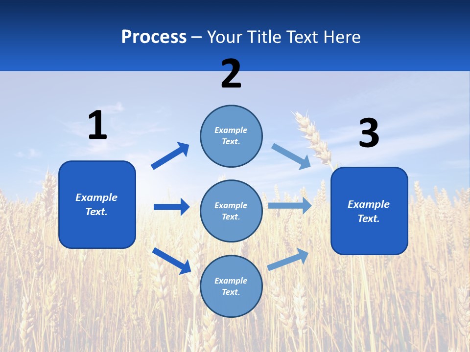 Farmland Blue Sky PowerPoint Template