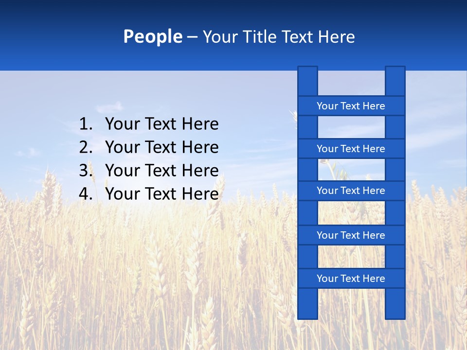 Farmland Blue Sky PowerPoint Template