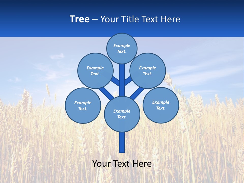 Farmland Blue Sky PowerPoint Template