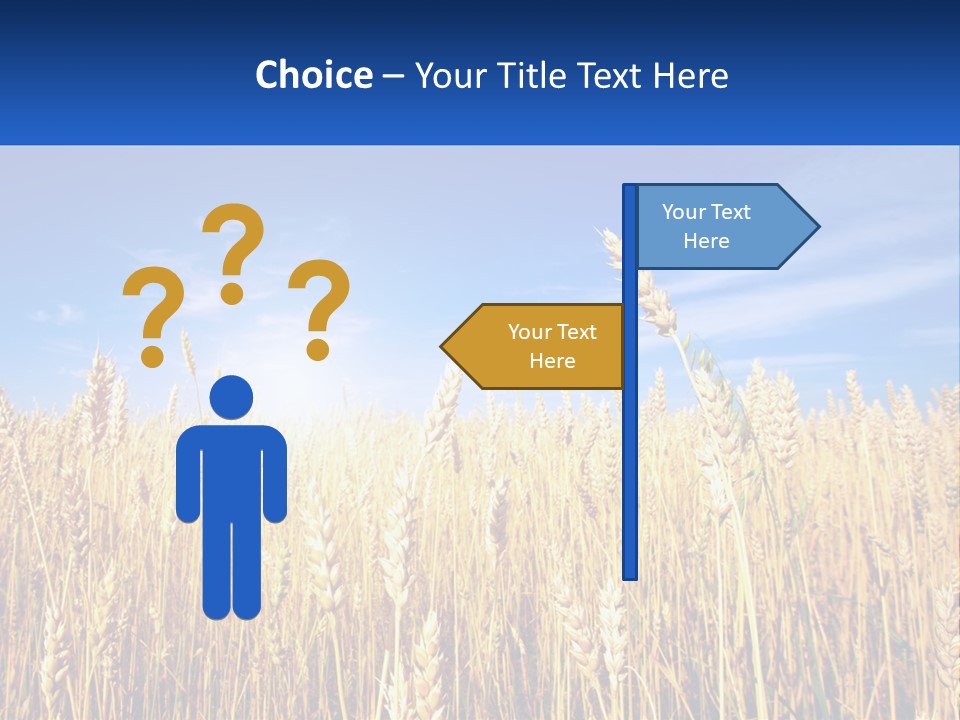 Farmland Blue Sky PowerPoint Template