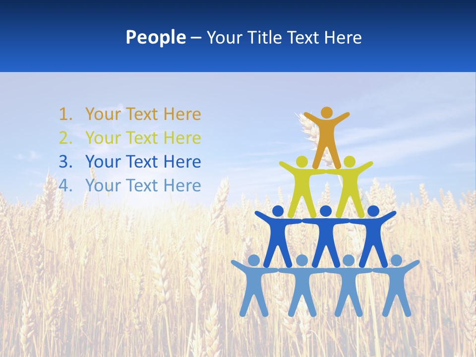 Farmland Blue Sky PowerPoint Template