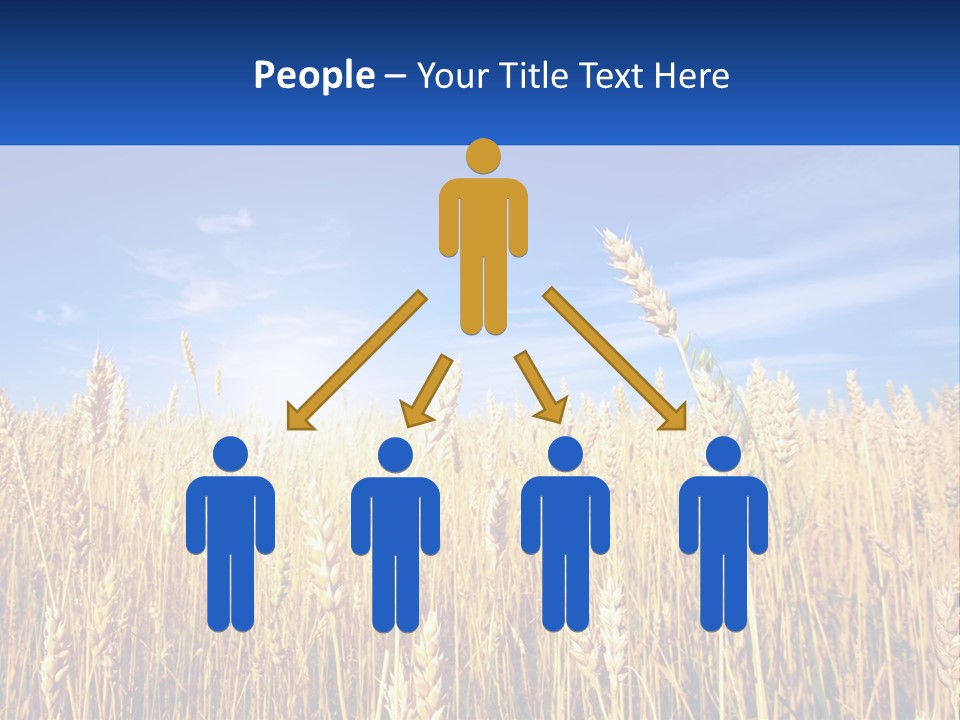 Farmland Blue Sky PowerPoint Template