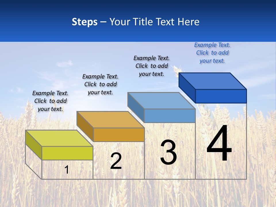 Farmland Blue Sky PowerPoint Template